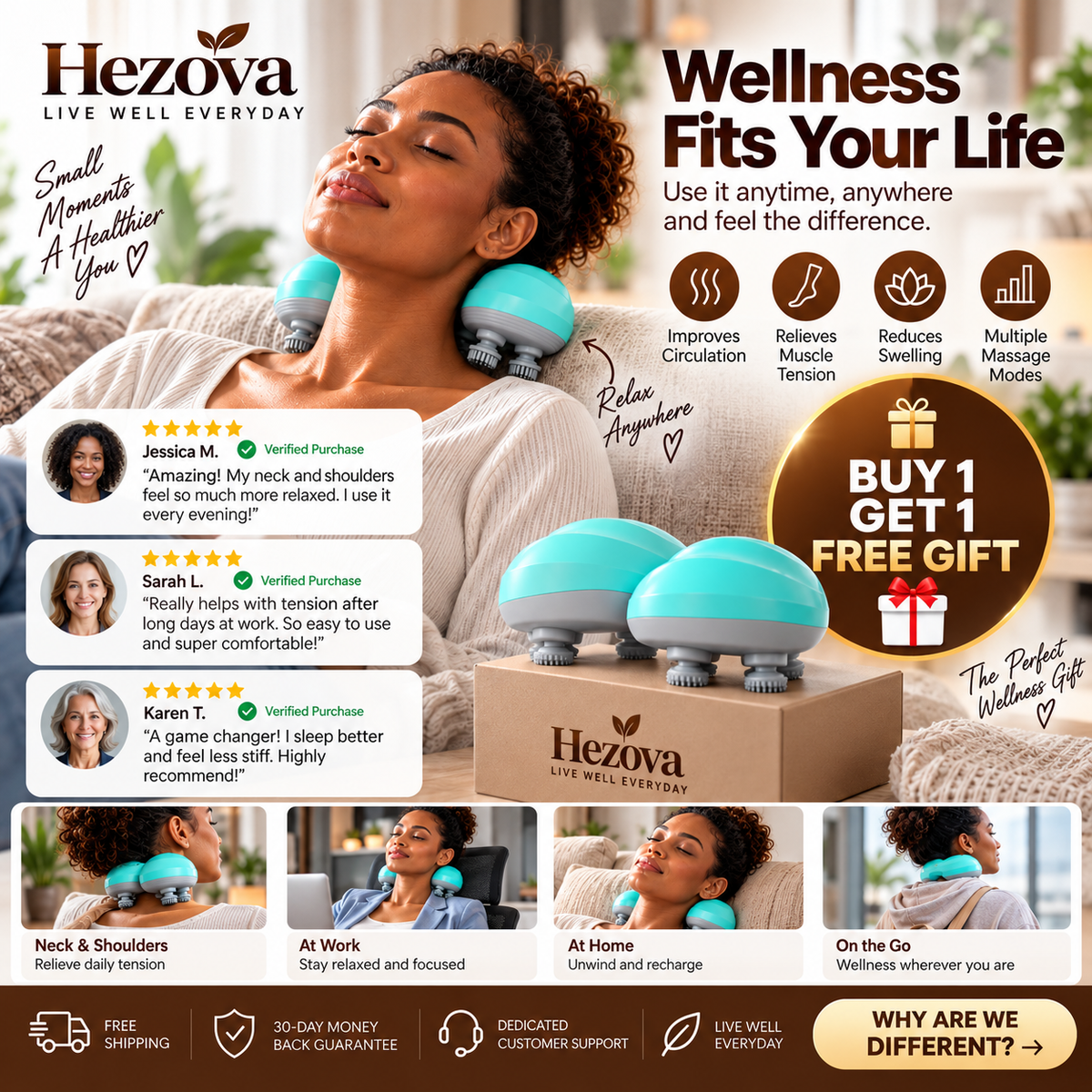 Hezova™ Electric Head Massager