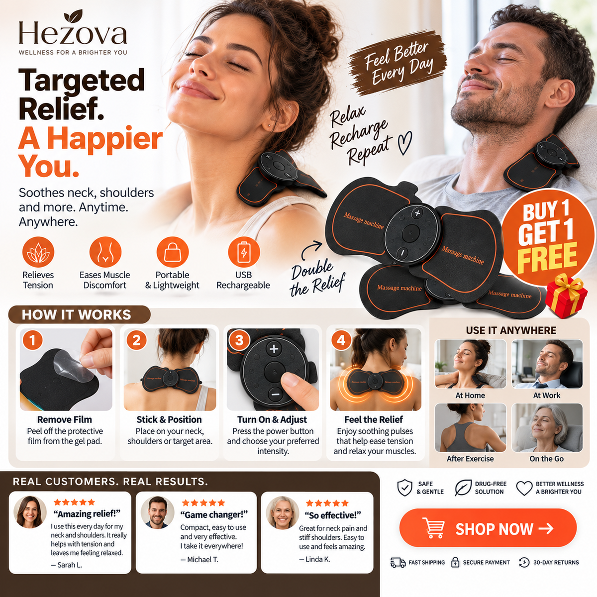 Hezova™ Mini Shoulder & Neck Massager